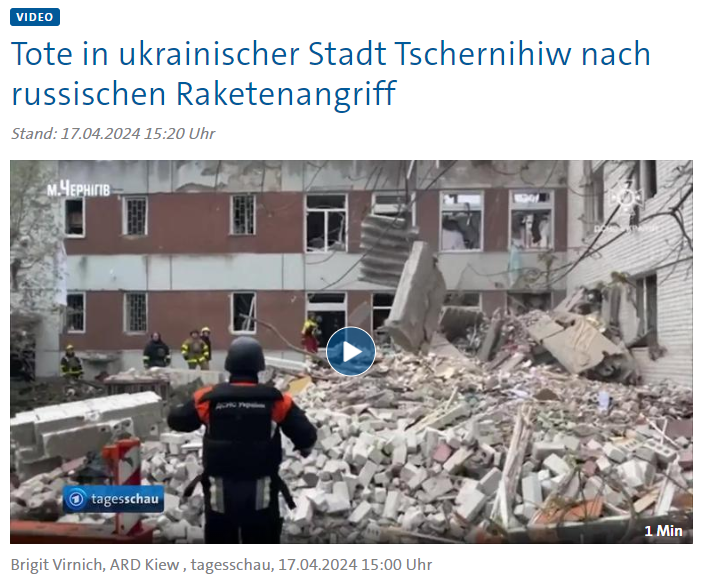 Tagesschau 17 4 2024
