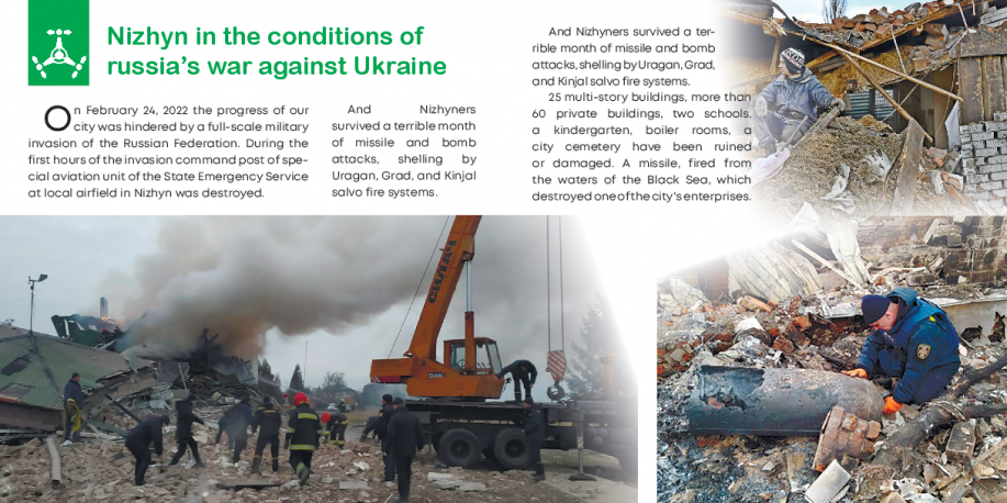 Nishyn Nizhyn unter den Bedingungen des Krieges Russlands gegen die Ukraine